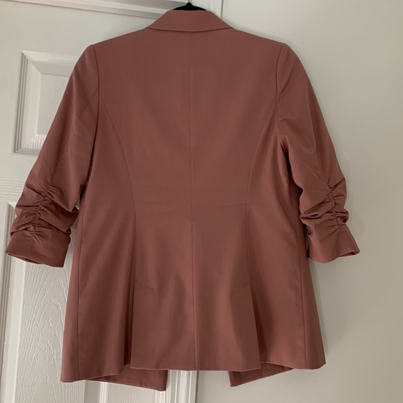 Pink single-button boyfriend blazer - Picture 4 of 4